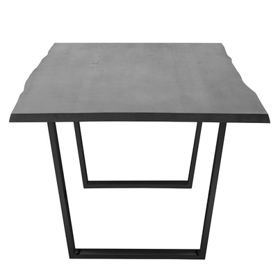 78" Chic Oxidized Gray Oak Executive Desk w/ Silver or Black Legs