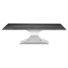 112" Eye-Catching Oxidized Gray Oak & Stainless Steel Conference Table