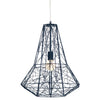 Unique Cage-Style Black Wire Pendant Light