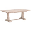 78" - 110" Gray Acacia Extension Conference Table