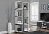 Ultra Modern Cubby-style Bookcase in White and Gray