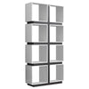 Ultra Modern Cubby-style Bookcase in White and Gray