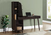 Art Deco Desk with Bookcase and Drawers in Espresso