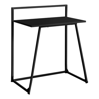 Simple Desk with Metal Frame in Black