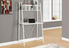 32" Modern A-Frame Desk with Overhead Storage in White