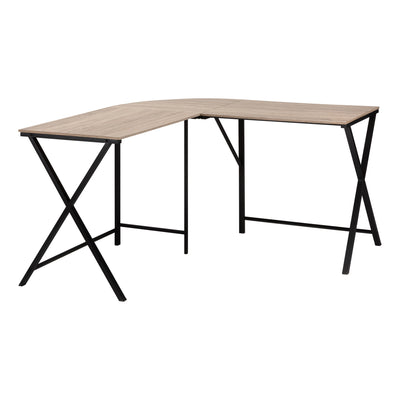 Ergonomic Corner Desk in Dark Taupe