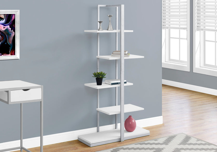 Abstract White Bookcase