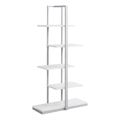 Abstract White Bookcase