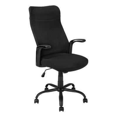 Modern Leatherette Office Chair in Black