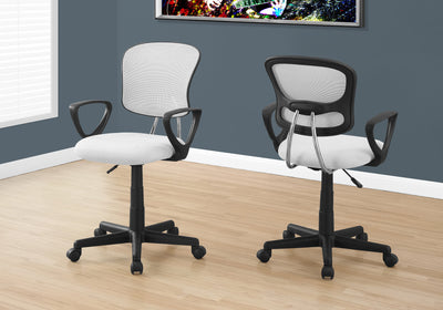 White Mesh Low Back Office Chair