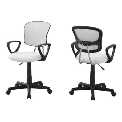 White Mesh Low Back Office Chair