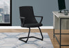 Stationary Black Office Chair Pair