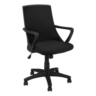 Arched Back Black Mesh Office Chair