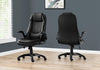 Extra Cushioned Black Leather Office Chair