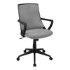 Gray Mesh Arched Back Rolling Office Chair