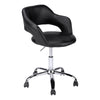 Low Keyhole Back Office Chair in Black