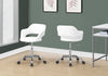 Low Keyhole Back Office Chair in White