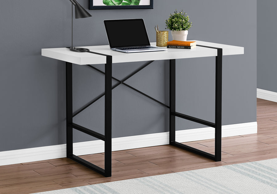 Boxcar Desk in White and Black