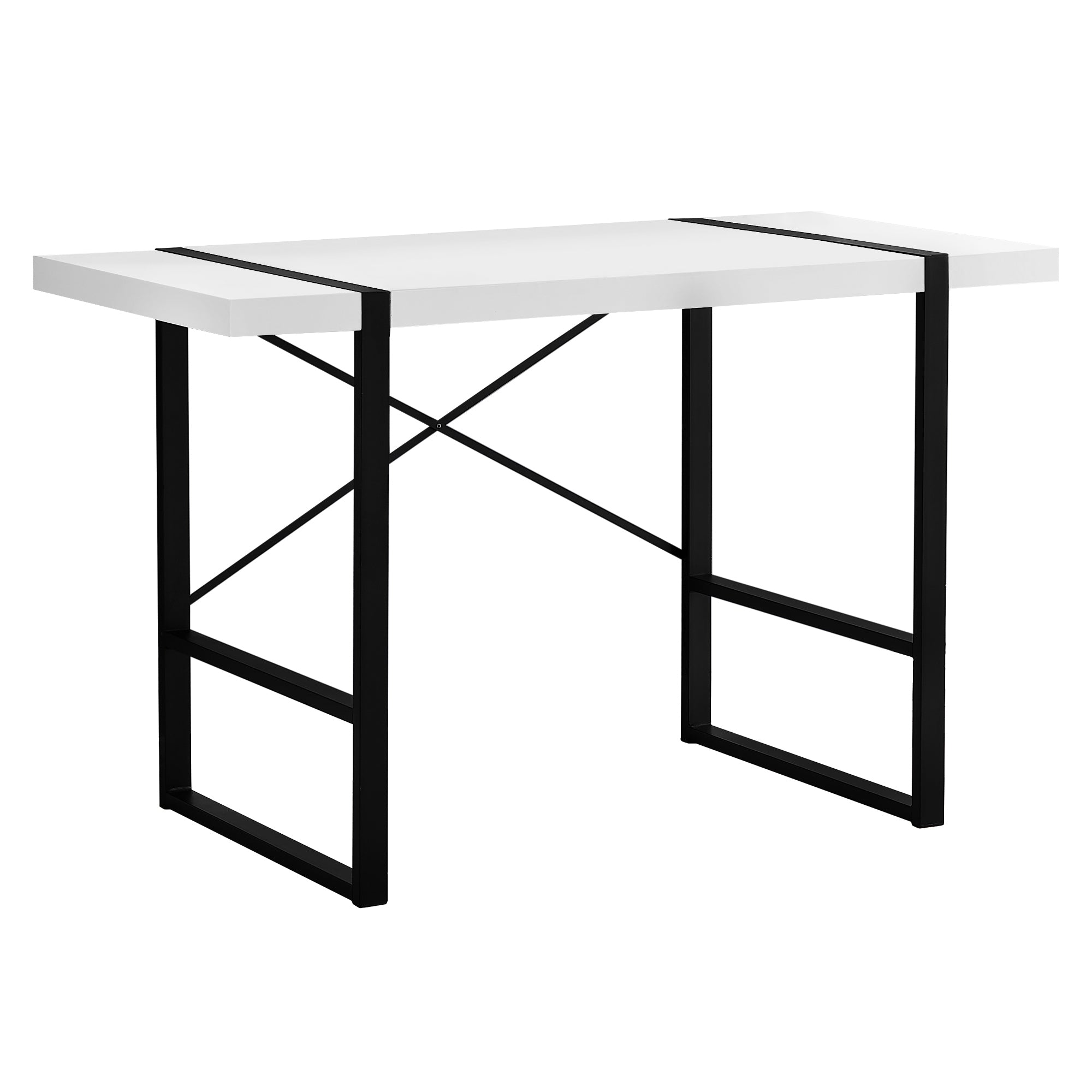 Boxcar Desk in White and Black