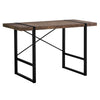 Boxcar Desk in Reclaimed Brown Wood and Black