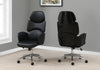 Executive Winged Office Chair in Glossy Black