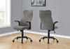 Gray and Black Modern Fabric Office Chair