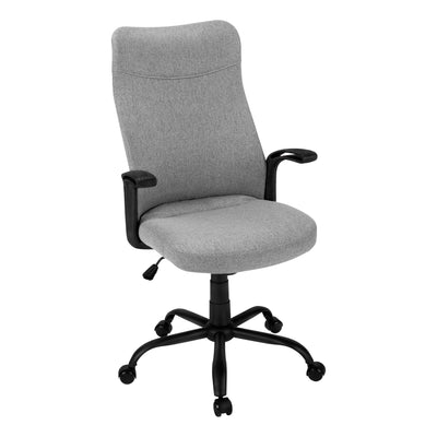 Gray and Black Modern Fabric Office Chair