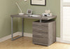 Reverisble 48" W Taupe Woodgrain Desk