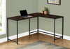 L-Shaped Basic Desk in Espresso