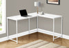 L-Shaped Basic Desk in White