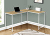 L-Shaped Basic Desk in Natural Finish
