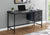 55" Black Reclaimed Wood Desk with Suspended Cabinet