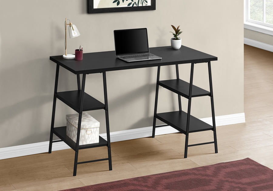 48" Sawhorse Desk in Black