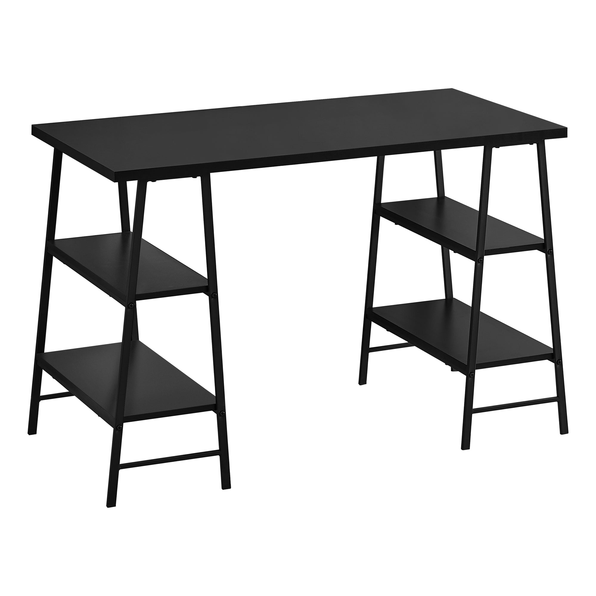 48" Sawhorse Desk in Black