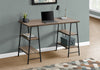 48" Sawhorse Desk in Dark Taupe & Black