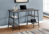 48" Sawhorse Desk in Gray Concrete & Black