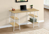 48" Sawhorse Desk in Natural Wood & White