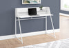 48" White Desk with Shelf