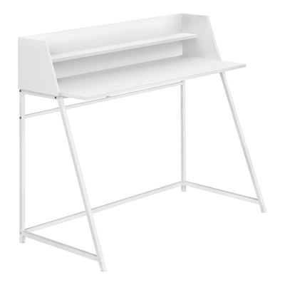 48" White Desk with Shelf