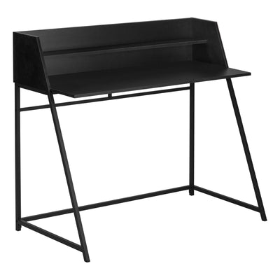 48" Matte Black Desk with Shelf