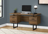 60" Walnut Floating Desk with 3 Drawers