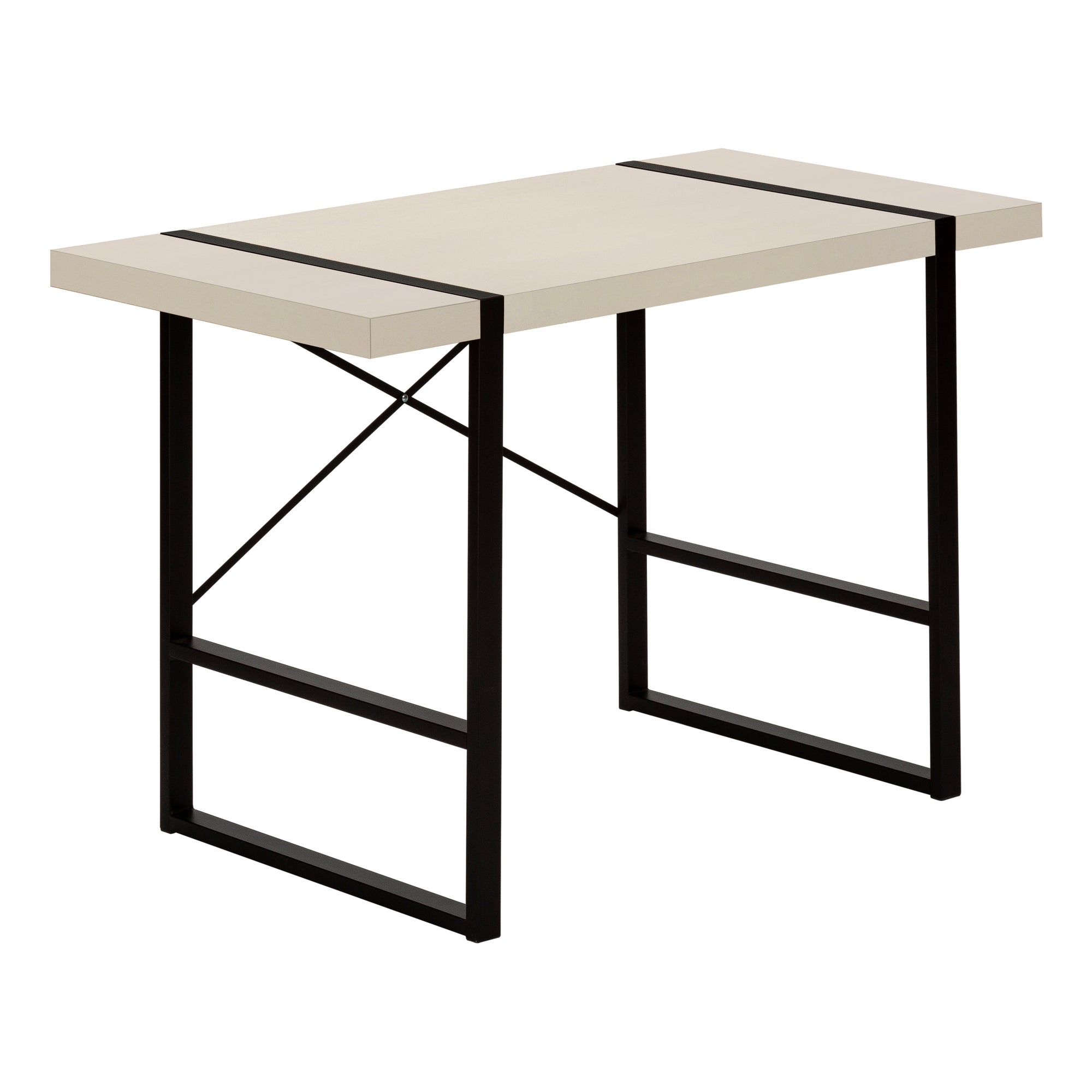 48" Simple X-Back Wagon Desk in Modern Taupe