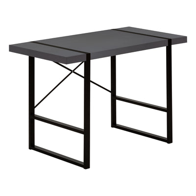 48" Simple X-Back Wagon Desk in Modern Gray