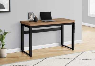 48" Adjustable Height Industrial Desk in Driftwood