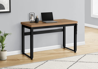 48" Adjustable Height Industrial Desk in Driftwood