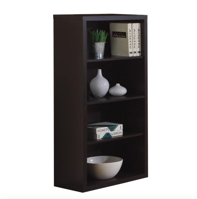 26" Ladder Style Desk with Fold-Up Desk Top in Cappuccino Finish