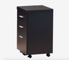 Modern 60" Desk with Floating Top & File Drawer in Cappuccino