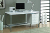 White Three Drawer Contemporary 60" Office Desk