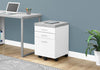Modern White Filing Cabinet w/ Cement Look
