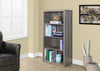 60" Single Pedestal Modern Office Desk in Dark Taupe Finish